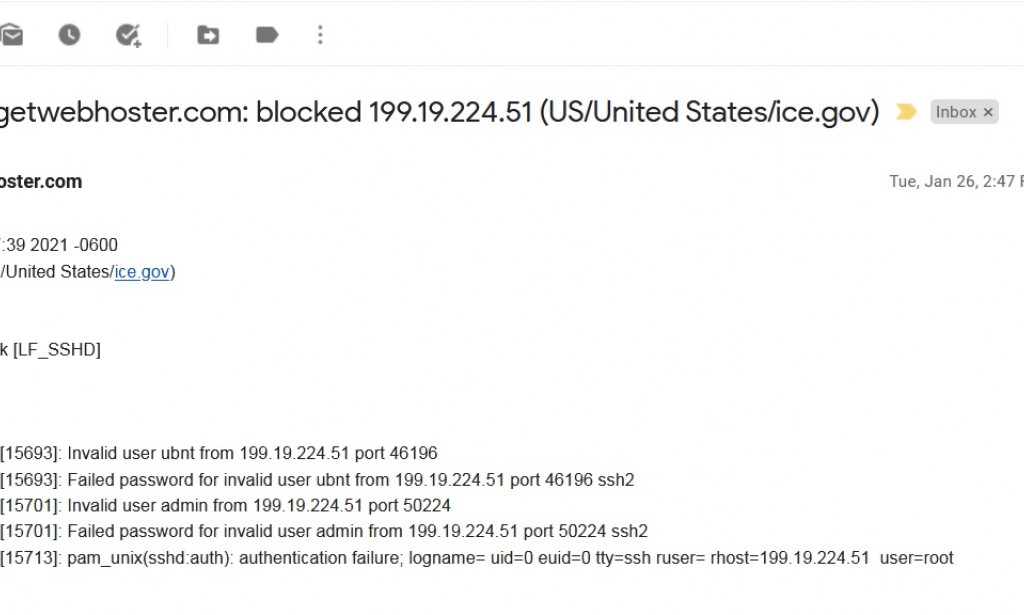 What does it mean when Ice.Gov attempts to Brute Force their way in to your server?